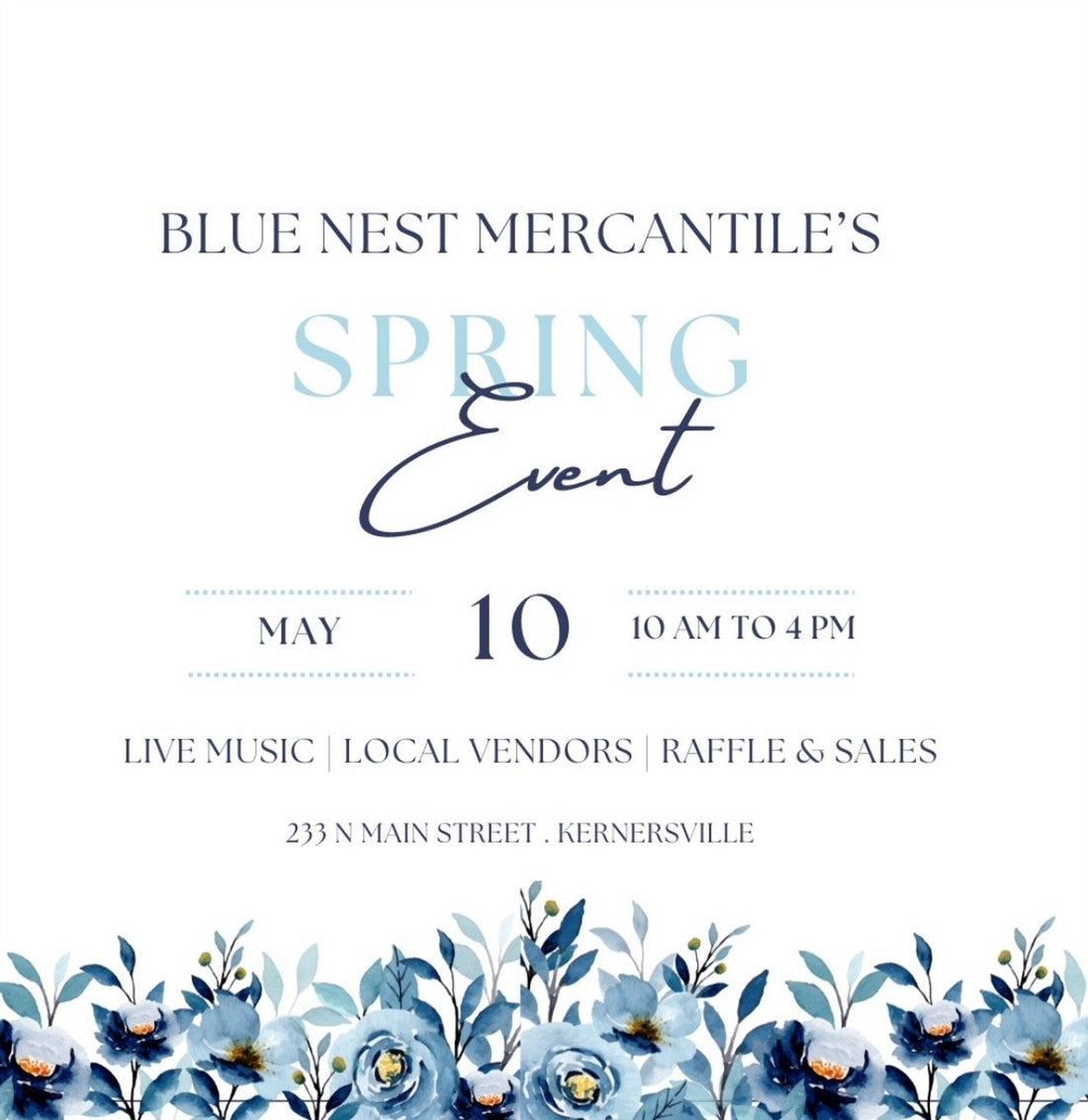 Blue Nest Mercantile's Spring Event – Piney Grove Flower Farm