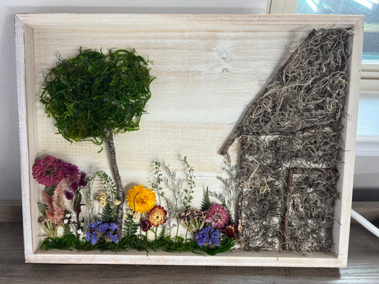 Everlasting flower wall art